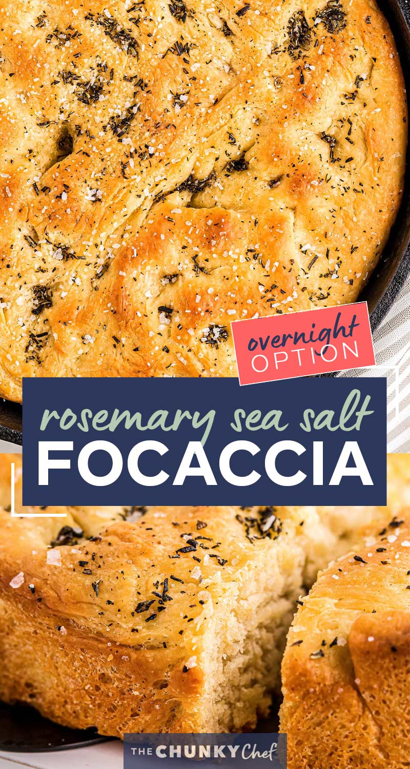 Rosemary Focaccia Recipe Overnight Option The Chunky Chef