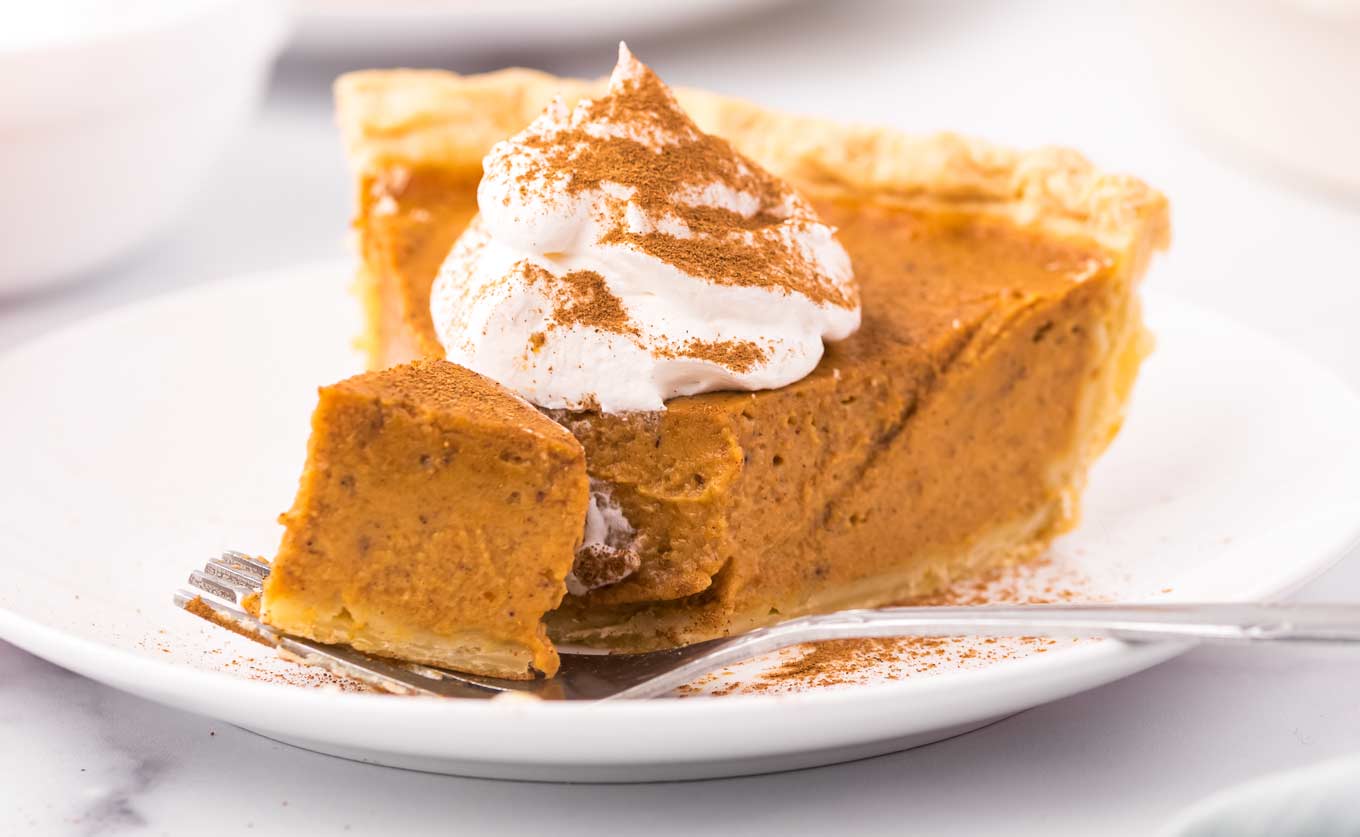 Classic Pumpkin Pie (holiday dessert) - The Chunky Chef