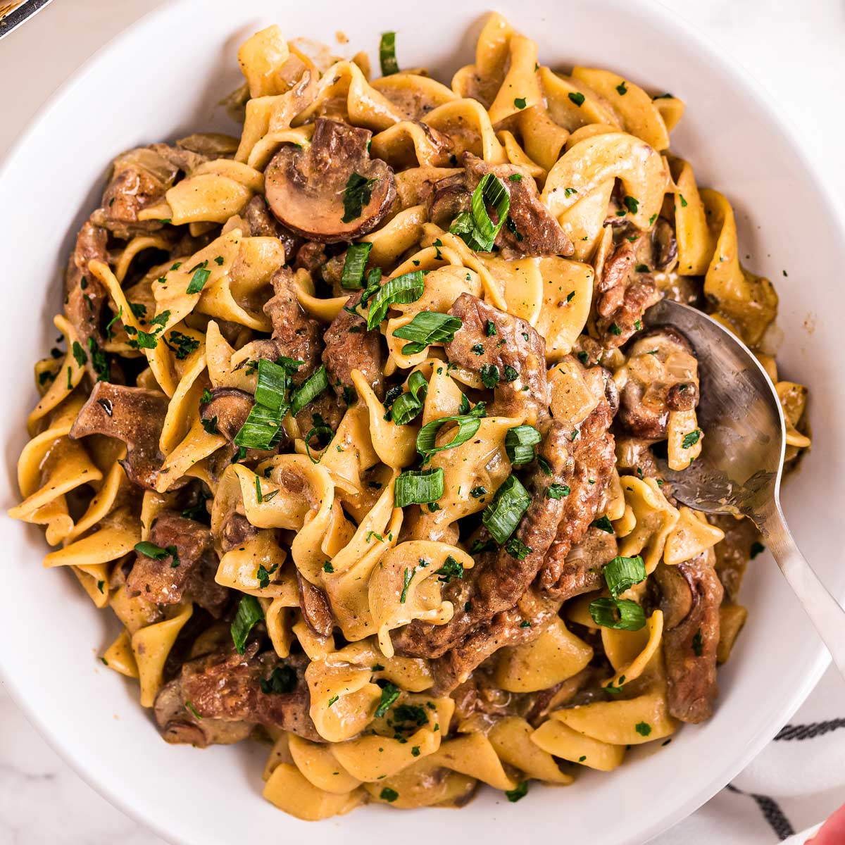 Ultimate Beef Stroganoff (30 minute recipe) - The Chunky Chef