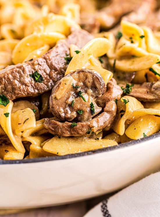 Ultimate Beef Stroganoff (30 minute recipe) - The Chunky Chef