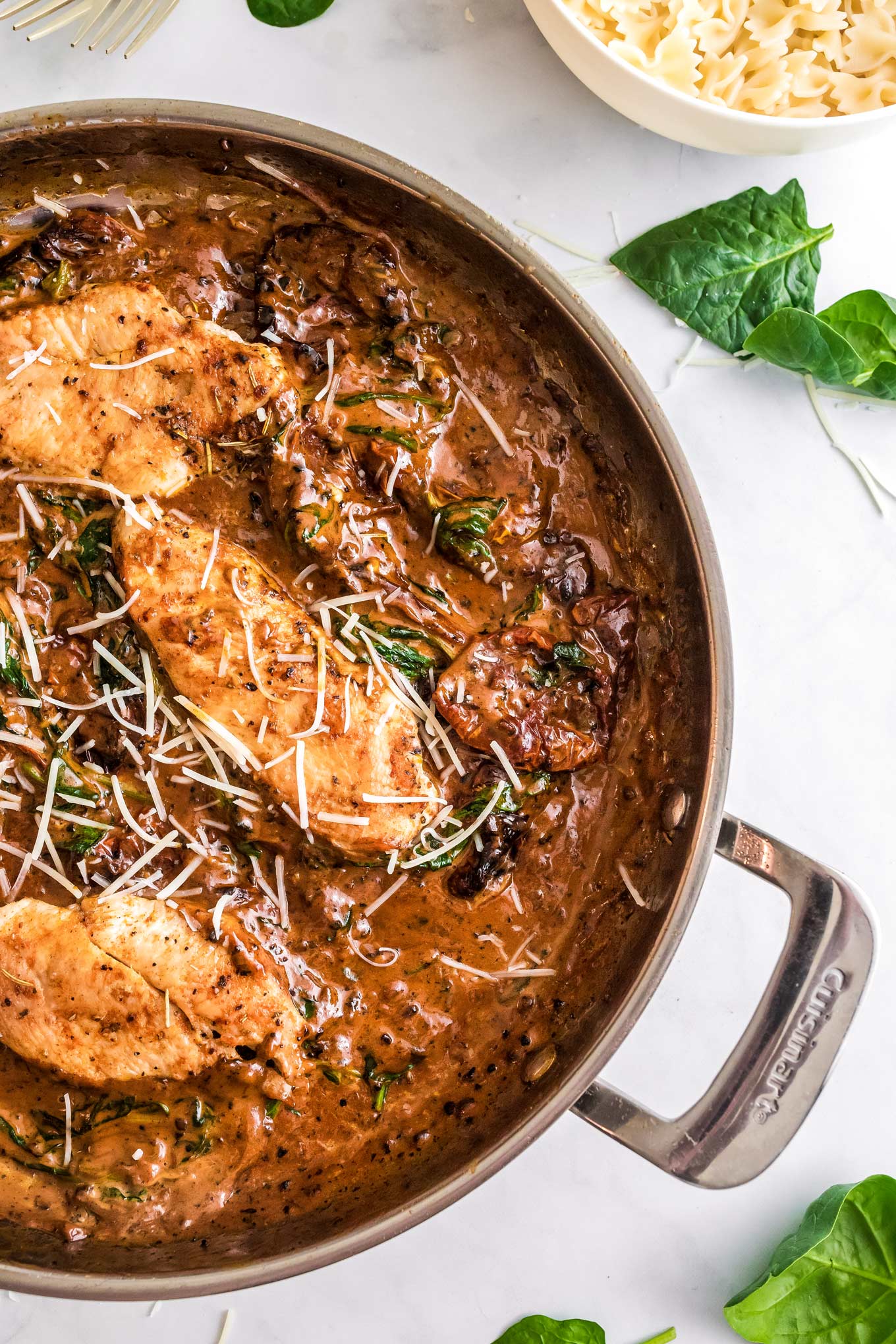 One Pan Tuscan Chicken 30 Minute Meal The Chunky Chef