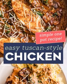 One Pan Tuscan Chicken (30 minute meal) - The Chunky Chef