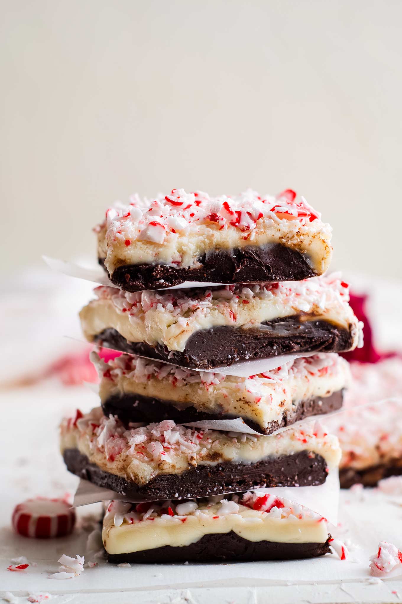 Peppermint Fudge Recipe (simple and easy) - The Chunky Chef