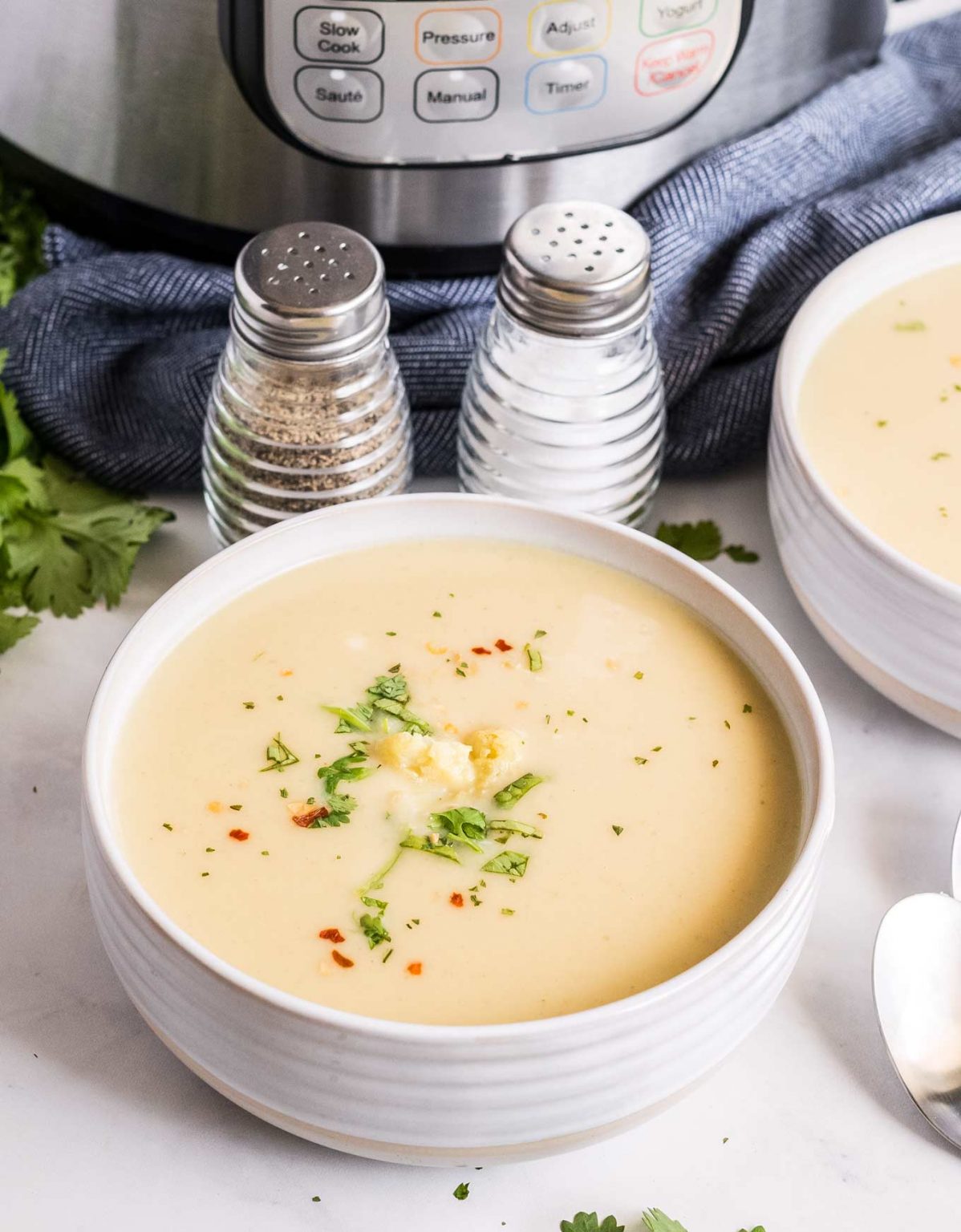 Instant Pot Cauliflower Soup The Chunky Chef 8829