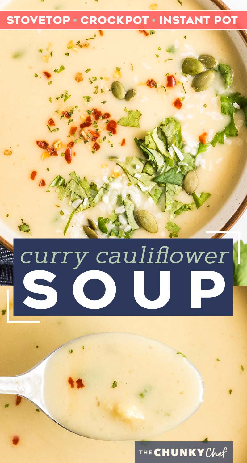 Instant Pot Cauliflower Soup - The Chunky Chef