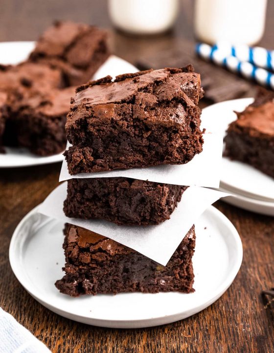 Classic Fudgy Brownies - The Chunky Chef