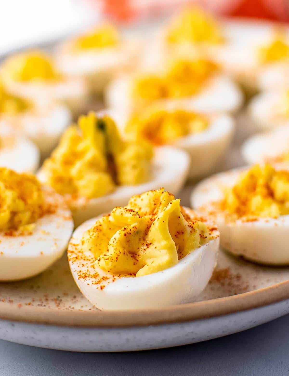 How to make the Best Deviled Eggs - Saving Room for Dessert