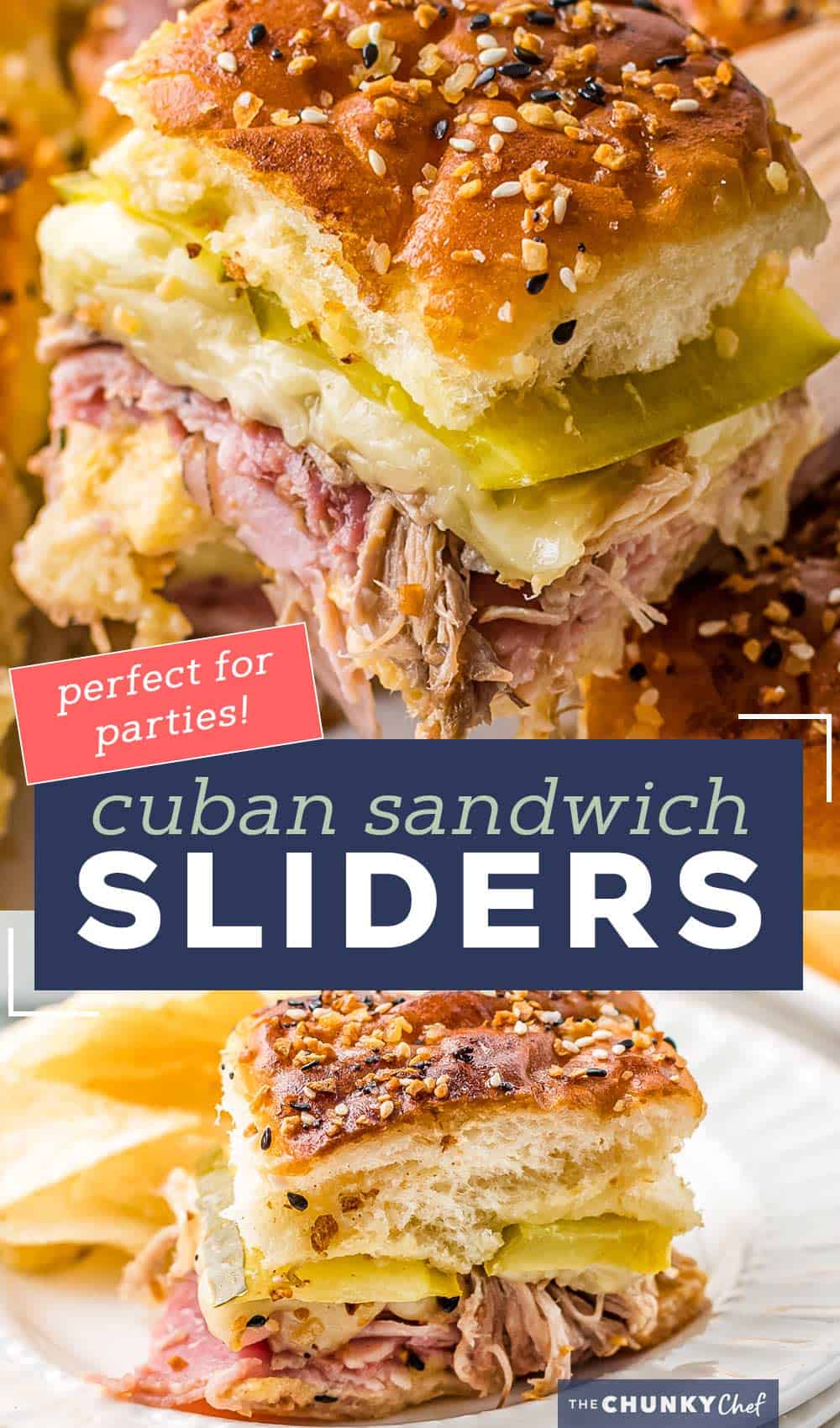 Cuban Sliders (appetizer recipe) - The Chunky Chef