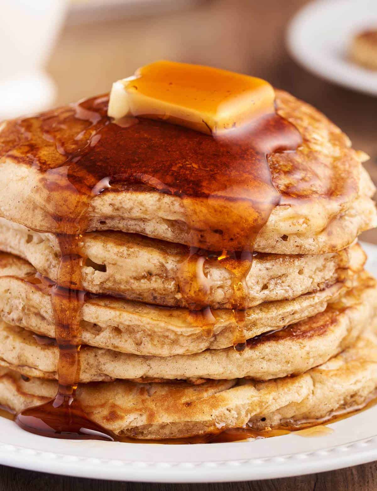 Buttermilk Pancakes with Vanilla and Cinnamon - The Chunky Chef