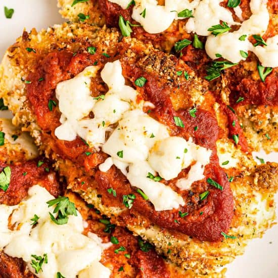 Air Fryer Chicken Parmesan - The Chunky Chef