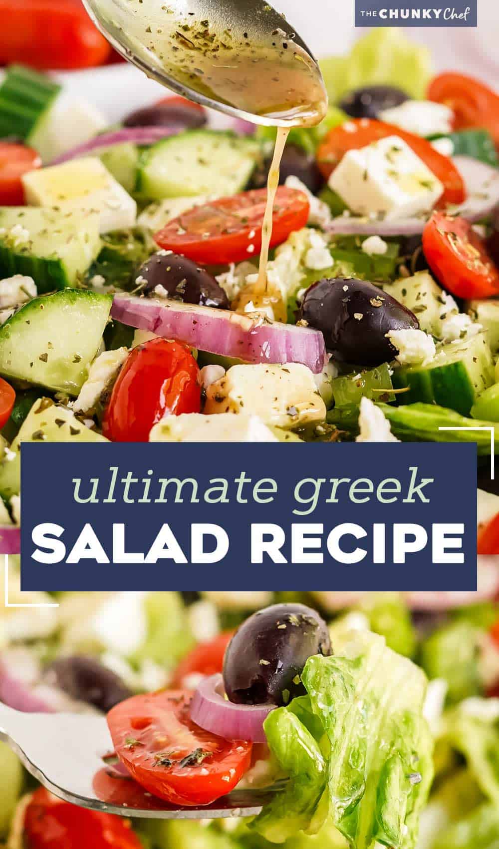 Greek Salad Recipe - The Chunky Chef