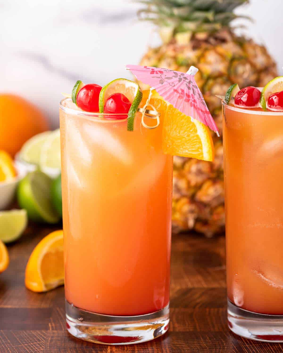 Tropical Rum Punch - The Chunky Chef