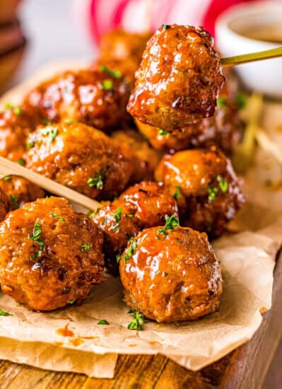 Air Fryer Firecracker Chicken Meatballs - The Chunky Chef