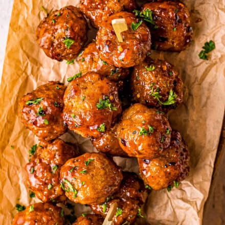 Air Fryer Firecracker Chicken Meatballs - The Chunky Chef