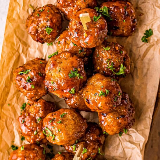 Air Fryer Firecracker Chicken Meatballs - The Chunky Chef