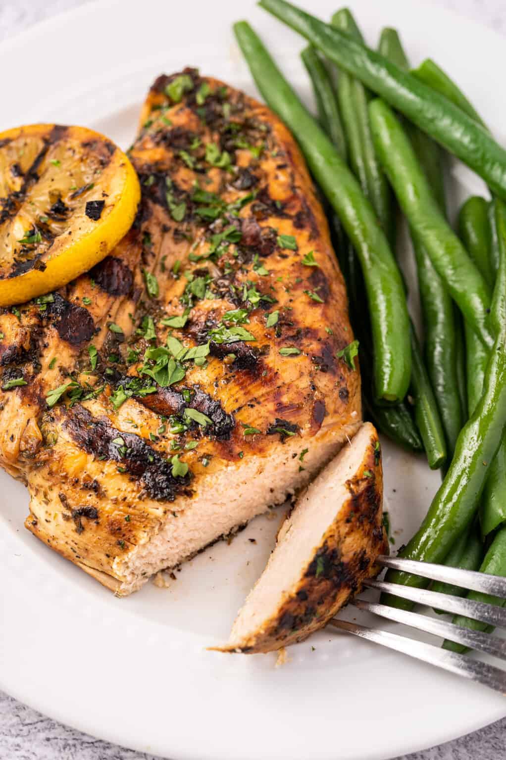 Lemon Herb Grilled Chicken - The Chunky Chef