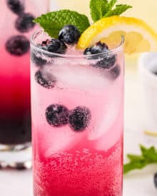 Sparkling Blueberry Lemonade