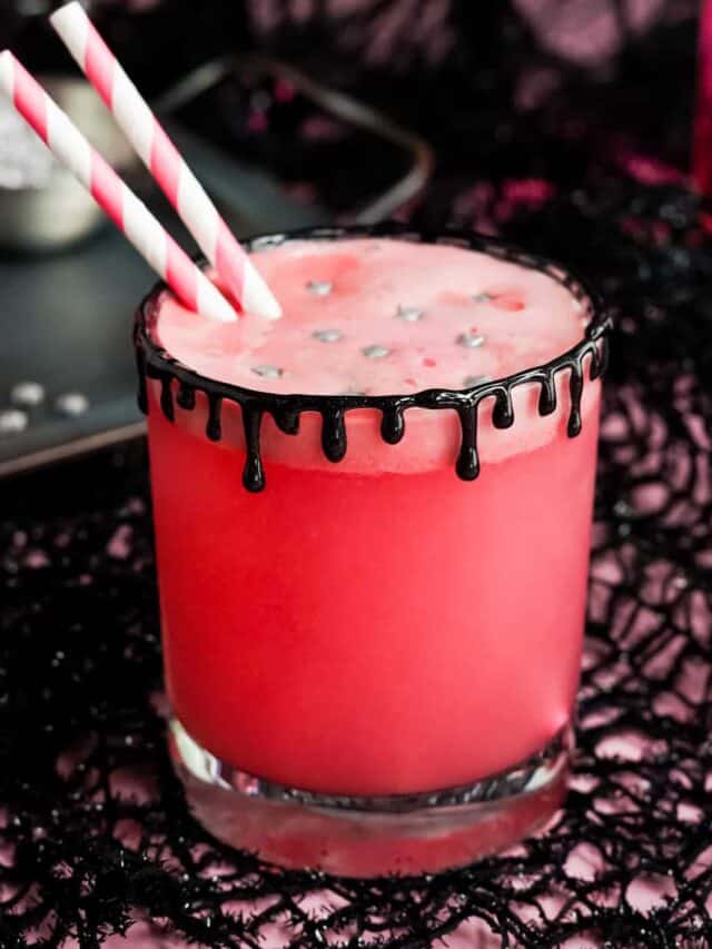 Pink Witch Halloween Punch Recipe - The Chunky Chef