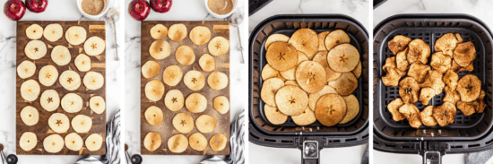 Air Fryer Cinnamon Apple Chips - The Chunky Chef