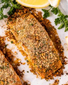 Baked Crusted Dijon Salmon