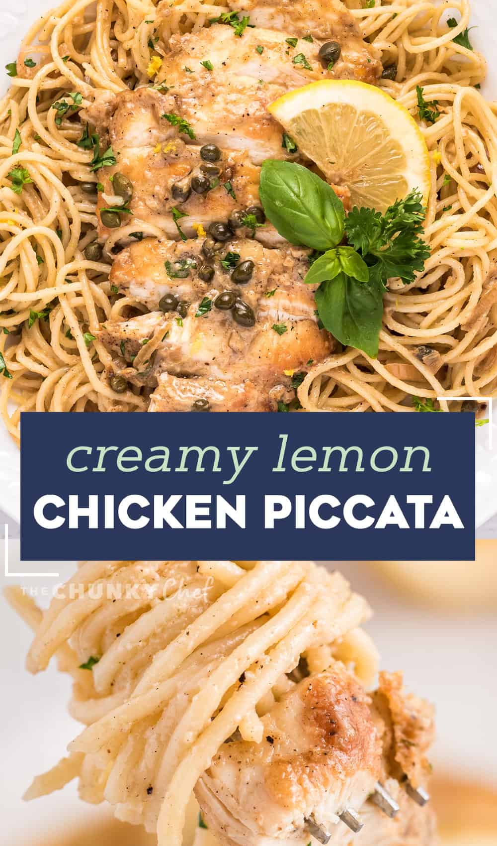 Creamy Lemon Chicken Piccata (30 minute meal) - The Chunky Chef