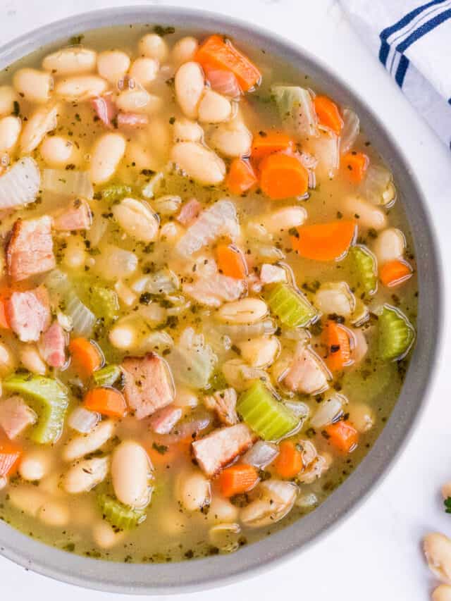 Hearty Ham And Bean Soup - The Chunky Chef