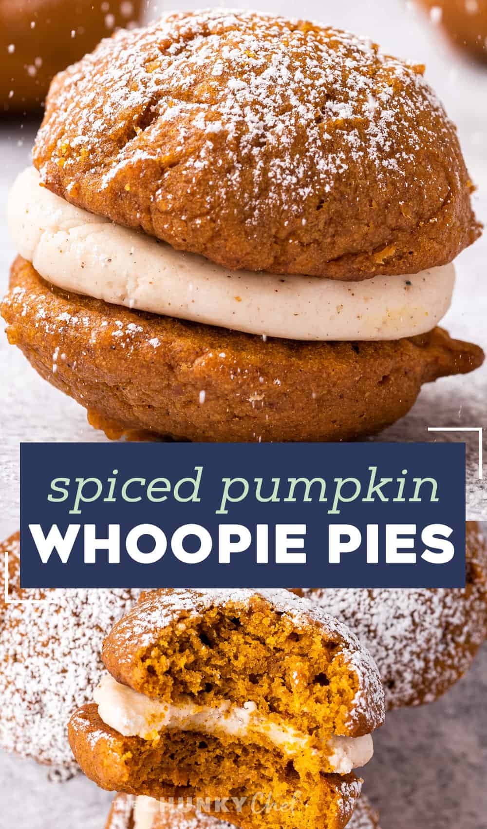 Spiced Pumpkin Whoopie Pies - The Chunky Chef