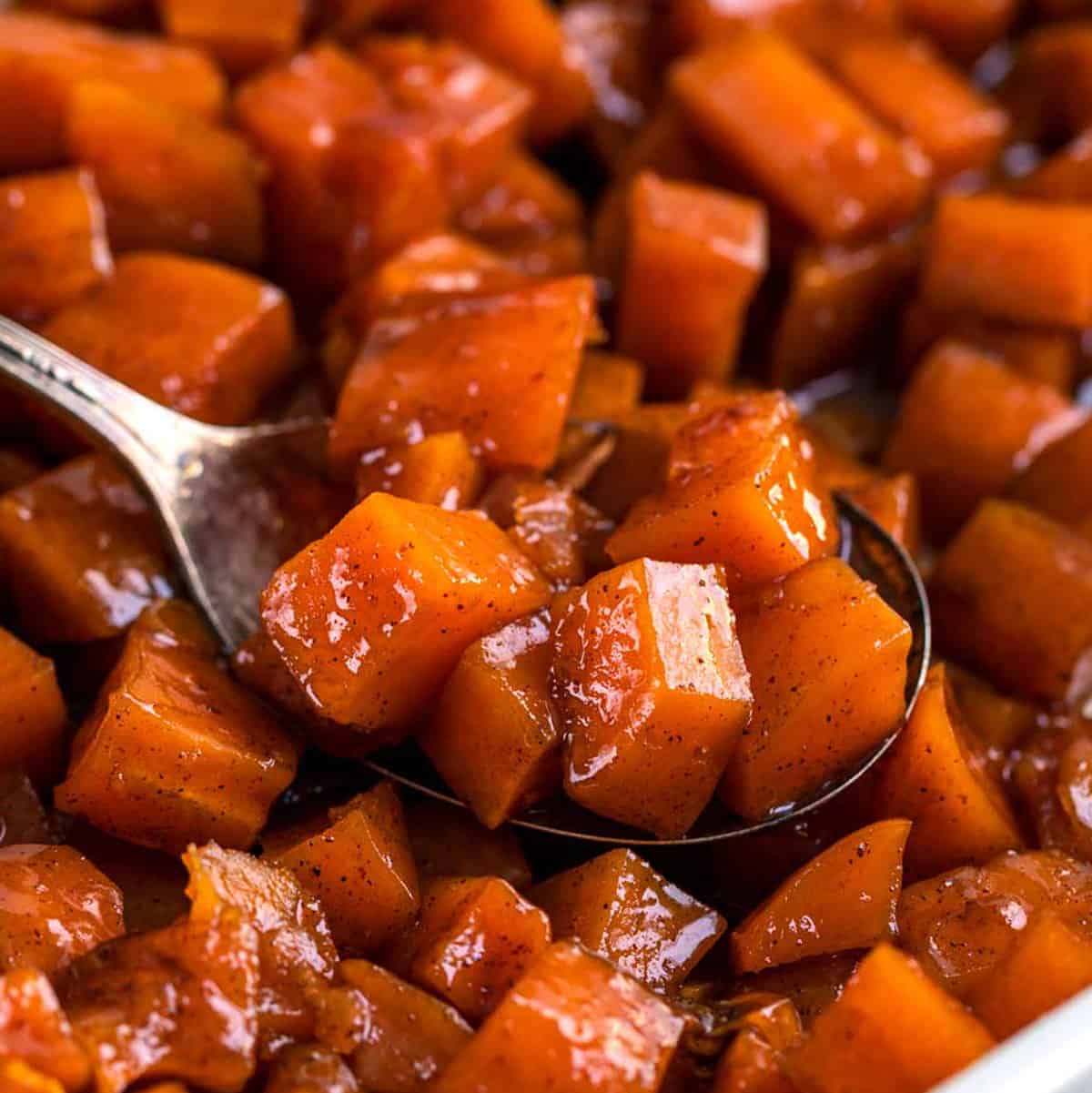 Twice Baked Candied Sweet Potatoes - The Chunky Chef