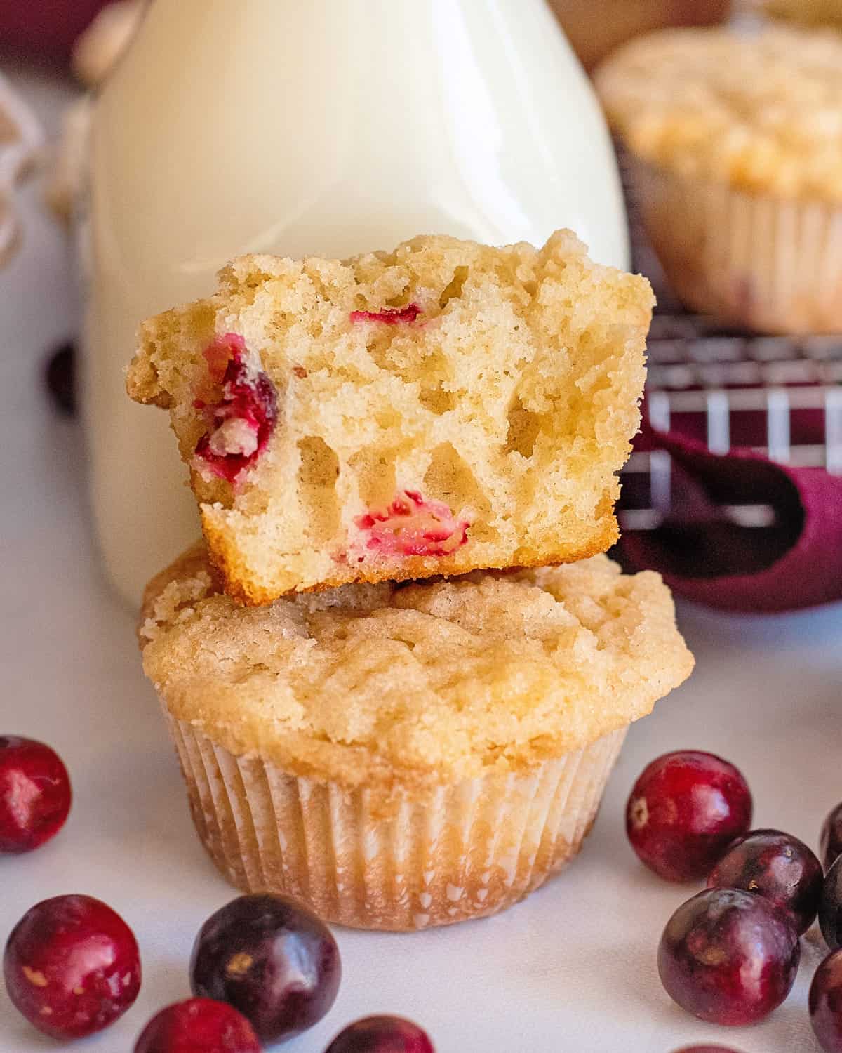 Crumble Topped Cranberry Muffins The Chunky Chef   Crumble Topped Cranberry Muffins 7 