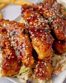 Copycat Whiskey-Glazed Sesame Chicken Strips