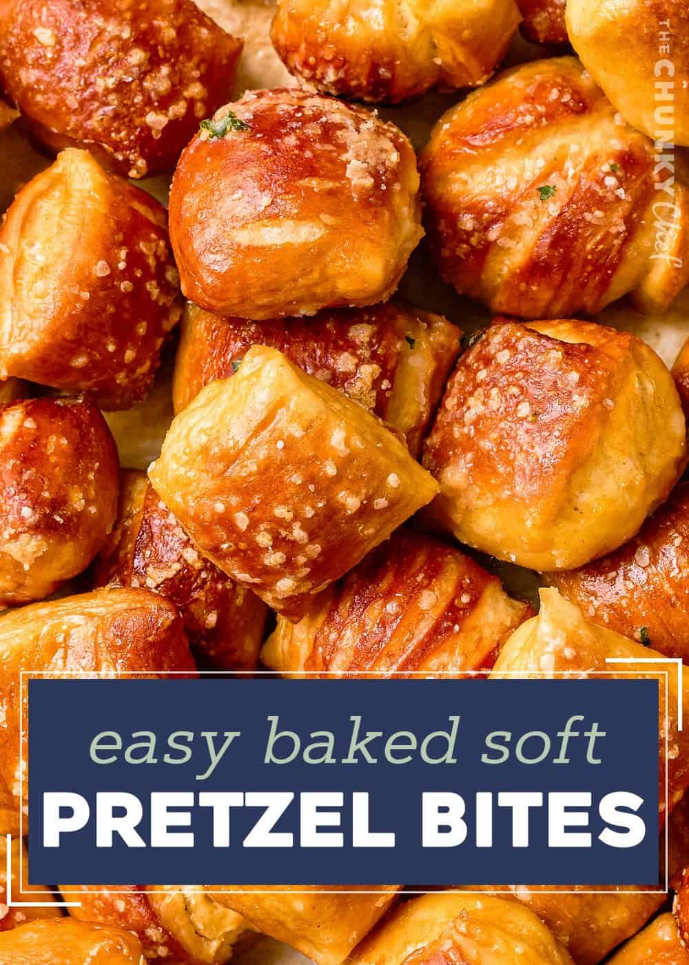 Baked Soft Pretzel Bites - The Chunky Chef