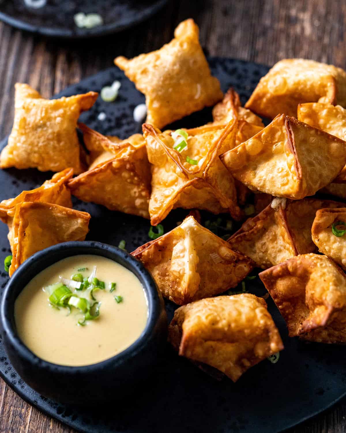 Crab Rangoon Recipe Crab Cream Cheese Wontons The Chunky Chef