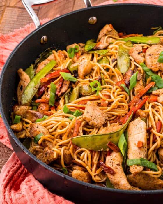 Chicken Lo Mein (easy to prep ahead) - The Chunky Chef