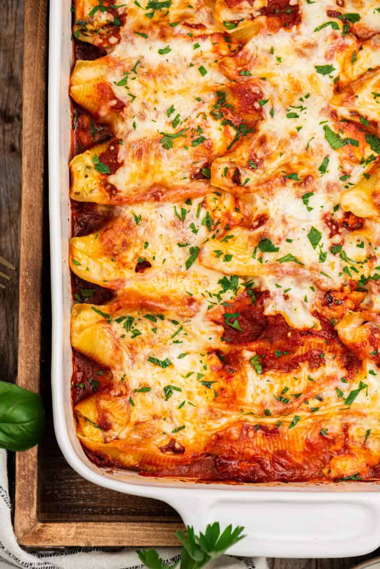 Classic Stuffed Shells Recipe - The Chunky Chef