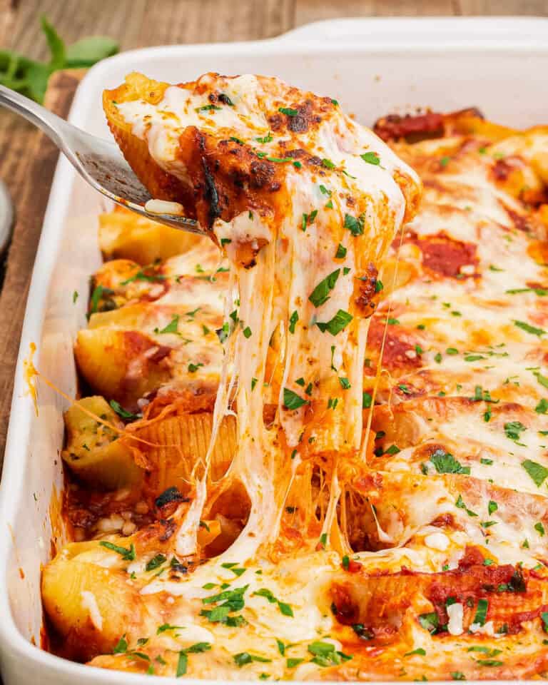 Classic Stuffed Shells Recipe - The Chunky Chef