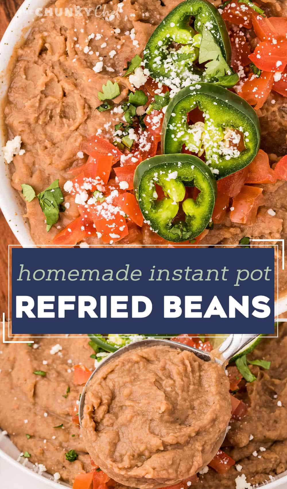 Instant Pot Refried Beans (no soaking!) - The Chunky Chef