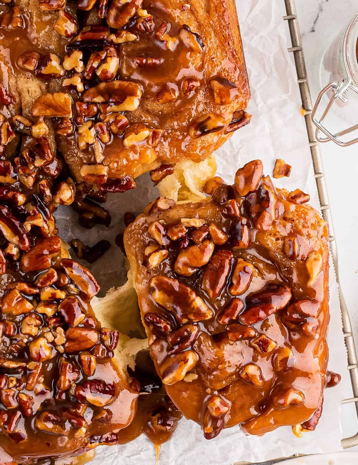 Caramel Pecan Sticky Buns (overnight option!) - The Chunky Chef