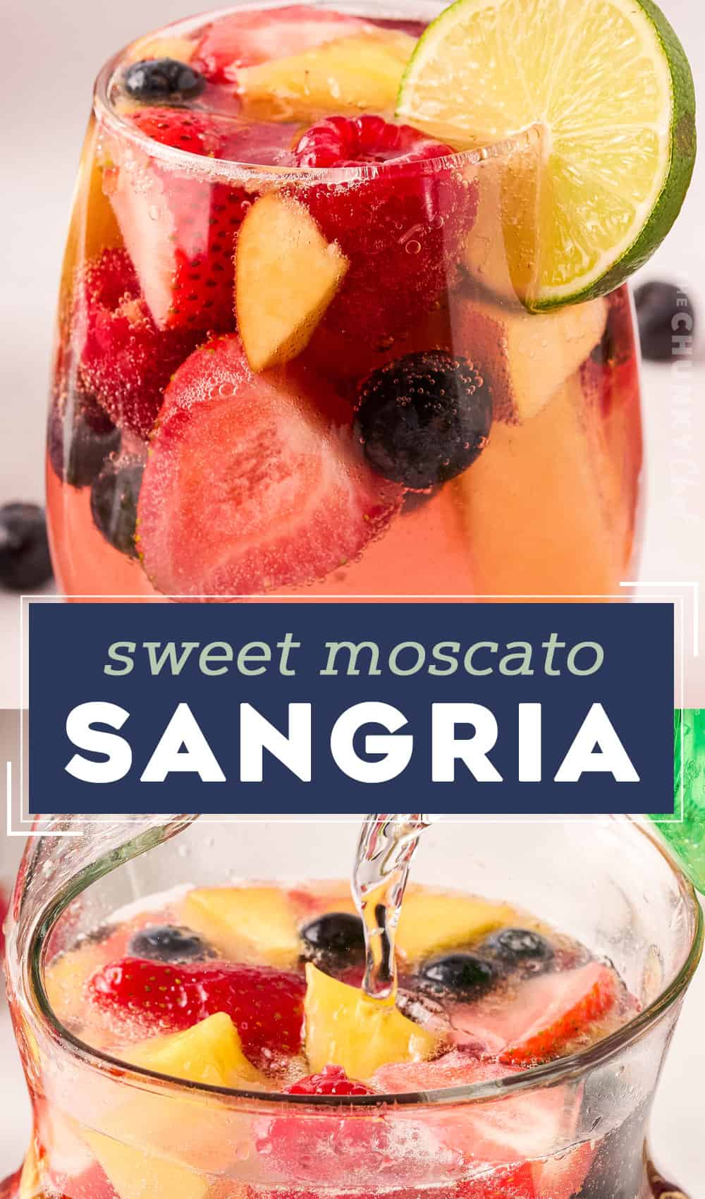 Sweet Moscato Sangria - The Chunky Chef