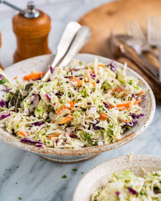 Sweet and Tangy Coleslaw - The Chunky Chef