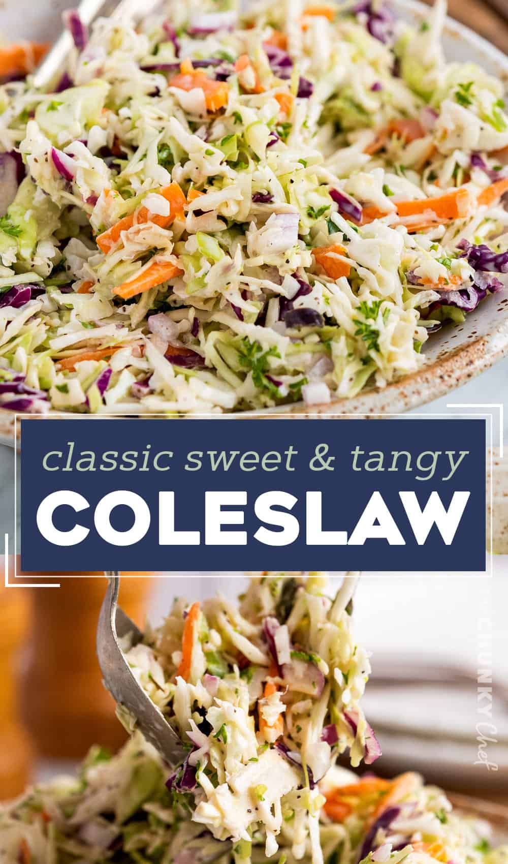 Sweet and Tangy Coleslaw The Chunky Chef