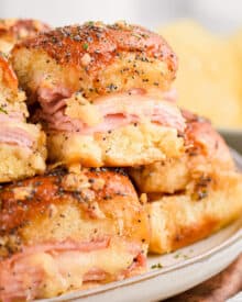 Baked Ham and Cheese Sliders