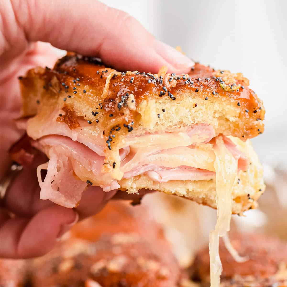 Baked Ham and Cheese Sliders - Spend With Pennies