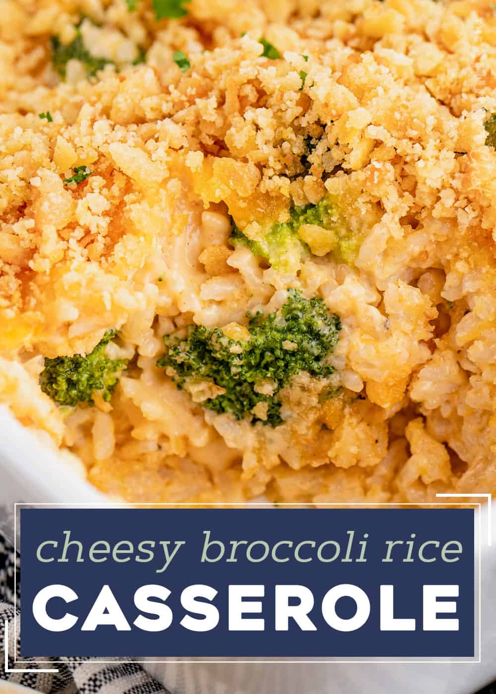 Cheesy Broccoli Rice Casserole (from scratch!) - The Chunky Chef