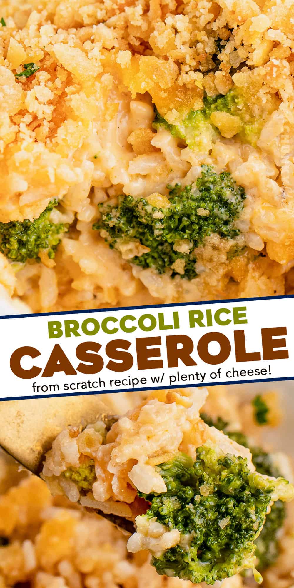 Cheesy Broccoli Rice Casserole (from scratch!) - The Chunky Chef