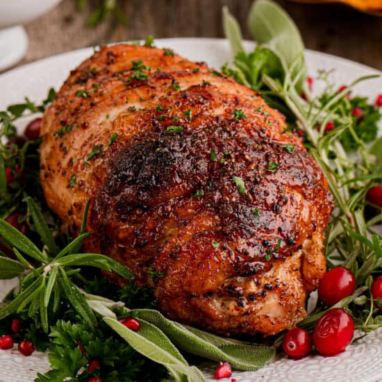 Citrus Herb Roasted Turkey Breast - The Chunky Chef