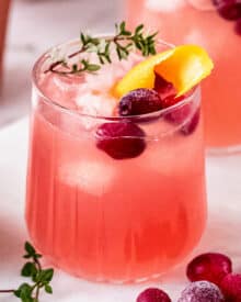 Winter Cranberry Orange Whiskey Cocktail