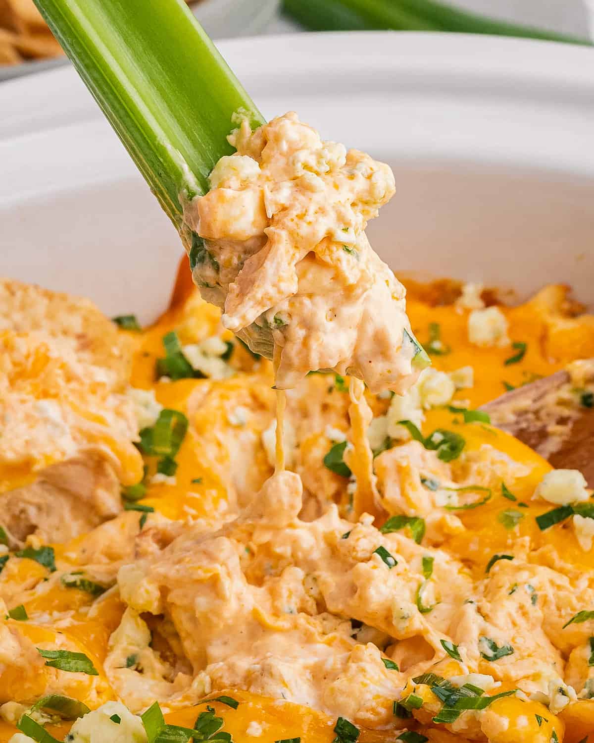 Buffalo Chicken Dip (Crockpot Recipe) - The Chunky Chef