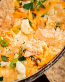 Buffalo Chicken Dip (Crockpot Recipe)