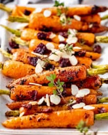 Maple Thyme Roasted Carrots