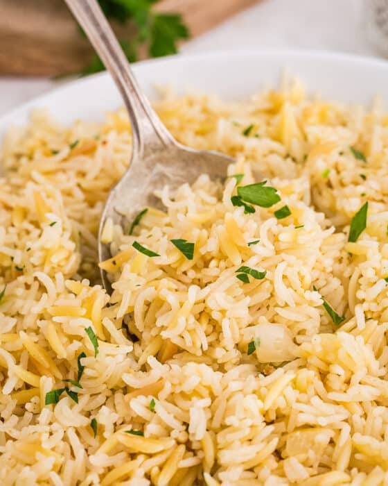 Classic Rice Pilaf - The Chunky Chef